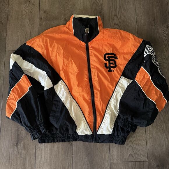 VTG Pro-Player by Daniel Young MLB SF San Francisco Giants Windbreaker Jacket L - Picture 1 of 16